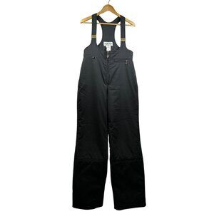 Fera Internationale Ski Bib‎ Pants Womens 14L Black Made in Hong Kong Vintage